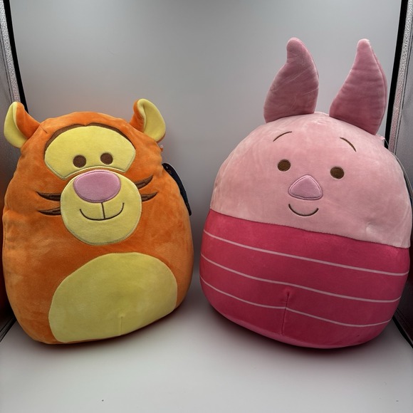 Disney Tigger  & Piglet  Squishmallow  Kelly Toy Tags Cuddle Squeeze - Picture 1 of 8